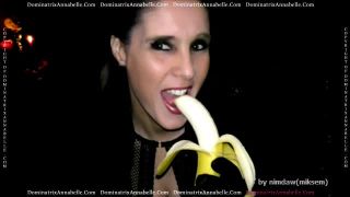 online adult clip 8 rikki six femdom cumshot | DominatrixAnnabelle – The Banana Challenge | pov-6