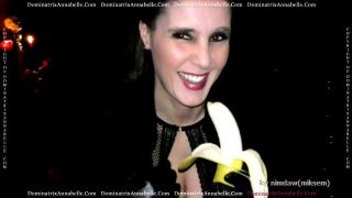 online adult clip 8 rikki six femdom cumshot | DominatrixAnnabelle – The Banana Challenge | pov-8