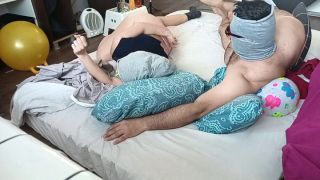 Hermina - Hot amateur couple foreplay, wife hairy pussy, big ass.-6