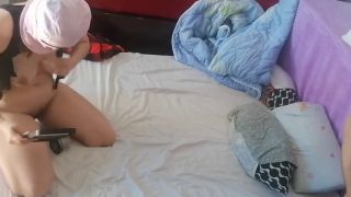 Real Couple Homemade Amateur couple has crazy sex in the bedroom. Blowjob with amateur wife, hairy pussy, big ass.-1