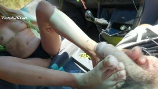 online xxx video 42 Ride for Stranger 1 The Car FootJob, sasha foxx foot fetish on feet porn -5