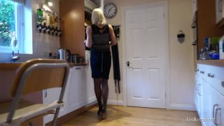 Jan Burton - On Kitchen In Stockings-0