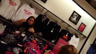 Candid vor teen shopping for lingerie with mom-8