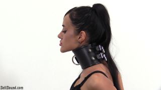  BeltBound – Extreme elbow bondage in a posture collar fetish fetish -6