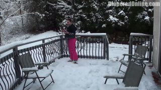 DiaperedonlineAdriana Adriana Playing in Snow Overalls-9