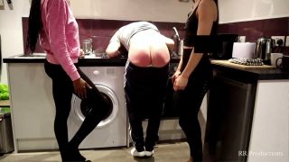 SPANKED IN FRONT OF HIS PARTNER'S FRIEND.-1