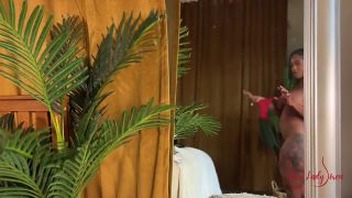 Thee Lady Siren - Horny Ebony Trying on Panties in the Mirror-3