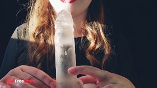 Horny girl sucks and fucks herself in the ass with a dildo-9