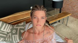 Onlyfans - Hot Blonde With Braids Loves To Fuck In All Poses Cum On Her Big Tits - Hardcore-1