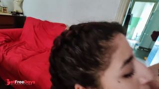 My roomate wakes up thinking of my cock, so I help her out cumming in her mouth- FULL-7