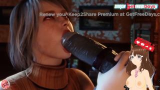 [GetFreeDays.com] Ashley from Resident Evil 4 provokes Leon by sucking a giant black dildo 3D Animation - Jazziuu Porn Stream October 2022-6