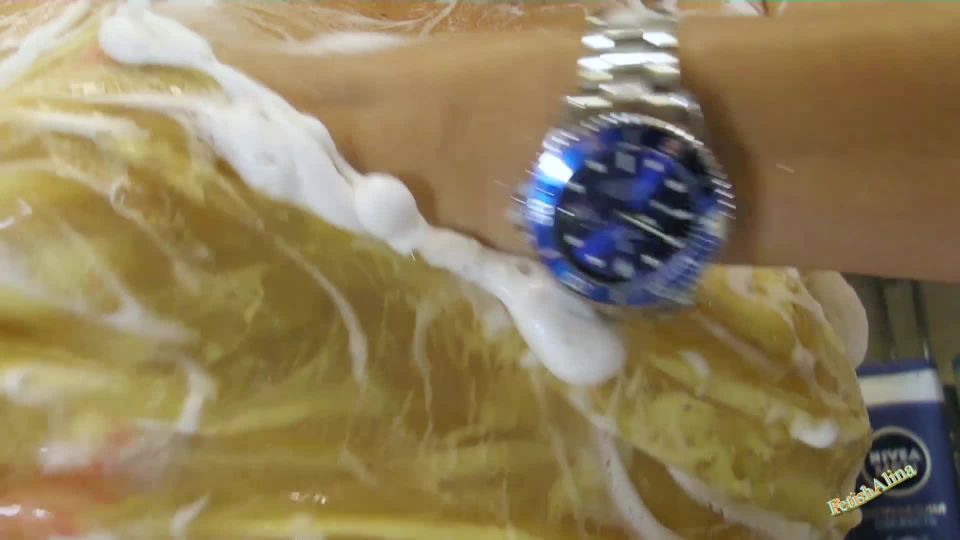 adult video clip 47 Fetish Alina – Filling Water Into Latex Bra and Panty on solo female fetish liza