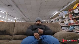 [GetFreeDays.com] Thick Black Daddy Jerks Off in Public Store Porn Clip January 2023-0