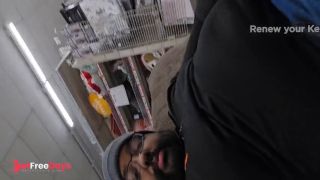 [GetFreeDays.com] Thick Black Daddy Jerks Off in Public Store Porn Clip January 2023-1