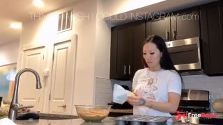 Baking Carrot Cake Muffins while Fucking Myself-5