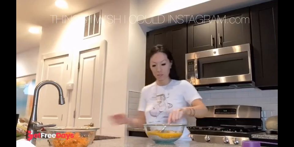 Baking Carrot Cake Muffins while Fucking Myself