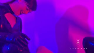 Strap On   Femdom Lady Valeska - Latex Ladies Take Turns on Their Pathetic Toy -3