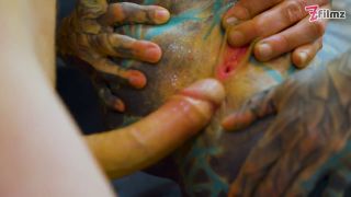 Anuskatzz - Pornstar tattoo artist bends over for her client hard anal, filthy ATM, and a dripping facial fini-7