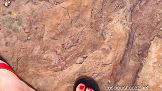 Porn tube Luscious Lopez - Luscious Lopez flip flops POV-6