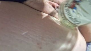 2freaks2gether - Best friend's mom fucks herself with captain morgan bottle to keep our secret-6
