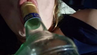 2freaks2gether - Best friend's mom fucks herself with captain morgan bottle to keep our secret-9
