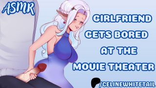 Celine Whitetail - Your Girlfriend Gets Bored at the Movies | ASMR Audio Roleplay [Semi-Public Blowjob]-8