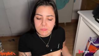 [GetFreeDays.com] SEXY LATINA gets NUTTED her tasty MOUTH Adult Film November 2022-9