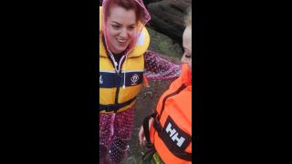 UKCuteGirl () Ukcutegirl - zoe and i looking like sweeties in life jackets and pvc rainwear 18-03-2020-1