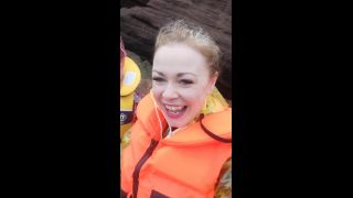 UKCuteGirl () Ukcutegirl - zoe and i looking like sweeties in life jackets and pvc rainwear 18-03-2020-3