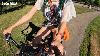 7172 Riding a Cock Naked on my Bike in Public Boba Bitch Offi...-1