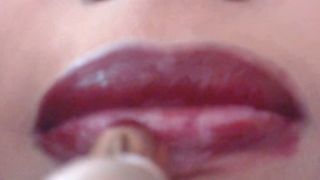 online xxx clip 12 lipstick fetish femdom porn | Fetish Clips And Beyond – Applying Red Lipstick Pucker Up | joi-1