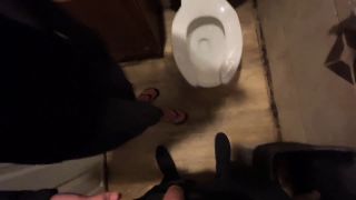 Sneaking Into A Restroom For An Orgasm In A Busy Restaurant And Almost Caught 1080p-0