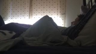 horny wife masturbating under cover. hidden cam-1