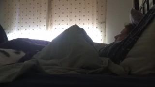 horny wife masturbating under cover. hidden cam-2