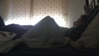 horny wife masturbating under cover. hidden cam-6