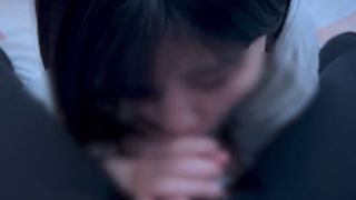 hentaininja_hina - Kinky girl with dick in the back of her throat and squeezing sperm out.-3