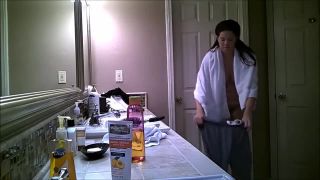 online adult clip 30 Super busty girl in the shower room. hidden cam on webcam -2