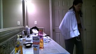 online adult clip 30 Super busty girl in the shower room. hidden cam on webcam -8