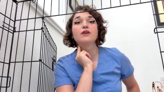 Femdom Puppy Play Trans Natalie Carnot Gets The Boy Ready To Be Neutered (Shemale porn)-6