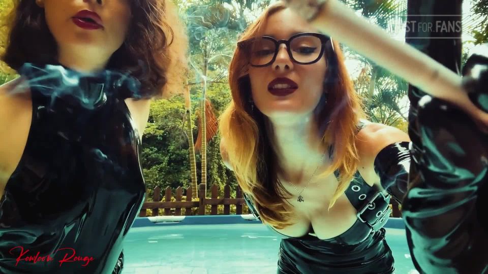 clip 20 kik femdom Mistress Elis Euryale - Two cigarettes for a tongue, human ashtray on smoking