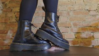 [K2S.CLUB] Mistress Dolores Slave - Sgt. Dolores BOOT CAMP - Hard Trampling Bootjob in Platform Dr. Martens - HD 720P-0