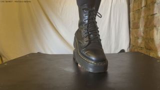 [K2S.CLUB] Mistress Dolores Slave - Sgt. Dolores BOOT CAMP - Hard Trampling Bootjob in Platform Dr. Martens - HD 720P-8