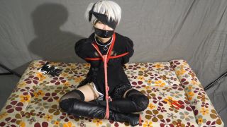 Asian Girls Bound and Gagged china rope bondage shibari ballgag cosplay Nier | fetish | asian girl porn ankle fetish-5