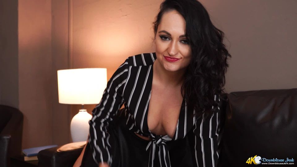 DownBlouse Jerk – Spick and spunk – Masturbation Encouragement, Nipple Slip - pov - pov siri femdom