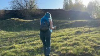 [K2S.CLUB] LapkaLu - Sex in the woods with busty classmate. Young Russian student takes creampie in pussy - FullHD 1080P-8