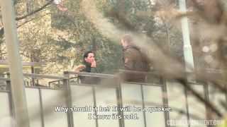 Terra - Brunette Fuck With Old Man In Park (Euro sex)-1