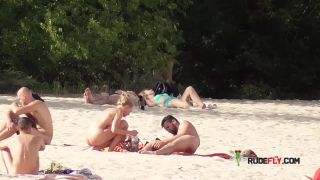 Lovely teens bare their bodies at a naturist plage-2