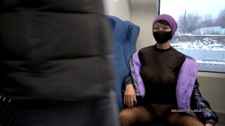 NaughtyLada's Daredevil Encounter: Train Ride Thrills-4