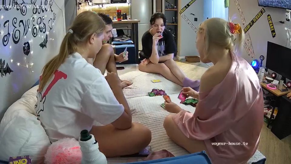 [K2S.CLUB] Voyeur-House - Rosy And Aleks Swera And Friends Game Party With Blowjob In Lr 13.12.2025 Cam 2 - HD 720P