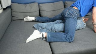 7129 Fuck my toy into my Lee jeans wearing my Levi's jeans an...-7